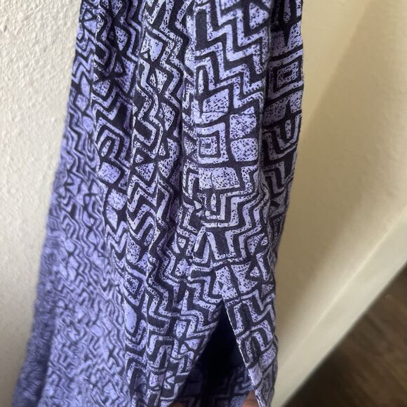 By Anthropologie Savona Slip Dress Sz S Purple Maxi Accent Boho Cotton Blend - Picture 6 of 16